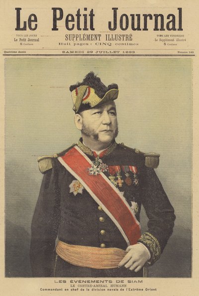 Contrammiraglio Humann, comandante della flotta della Marina francese in Estremo Oriente da French School